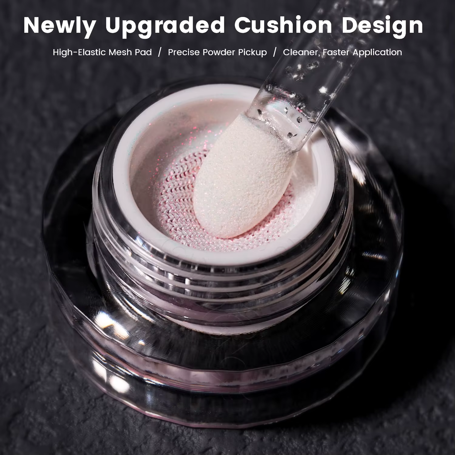 Nouvelle poudre à ongles YOKEFELLOW GleamTap Cushion Aurora Chrome