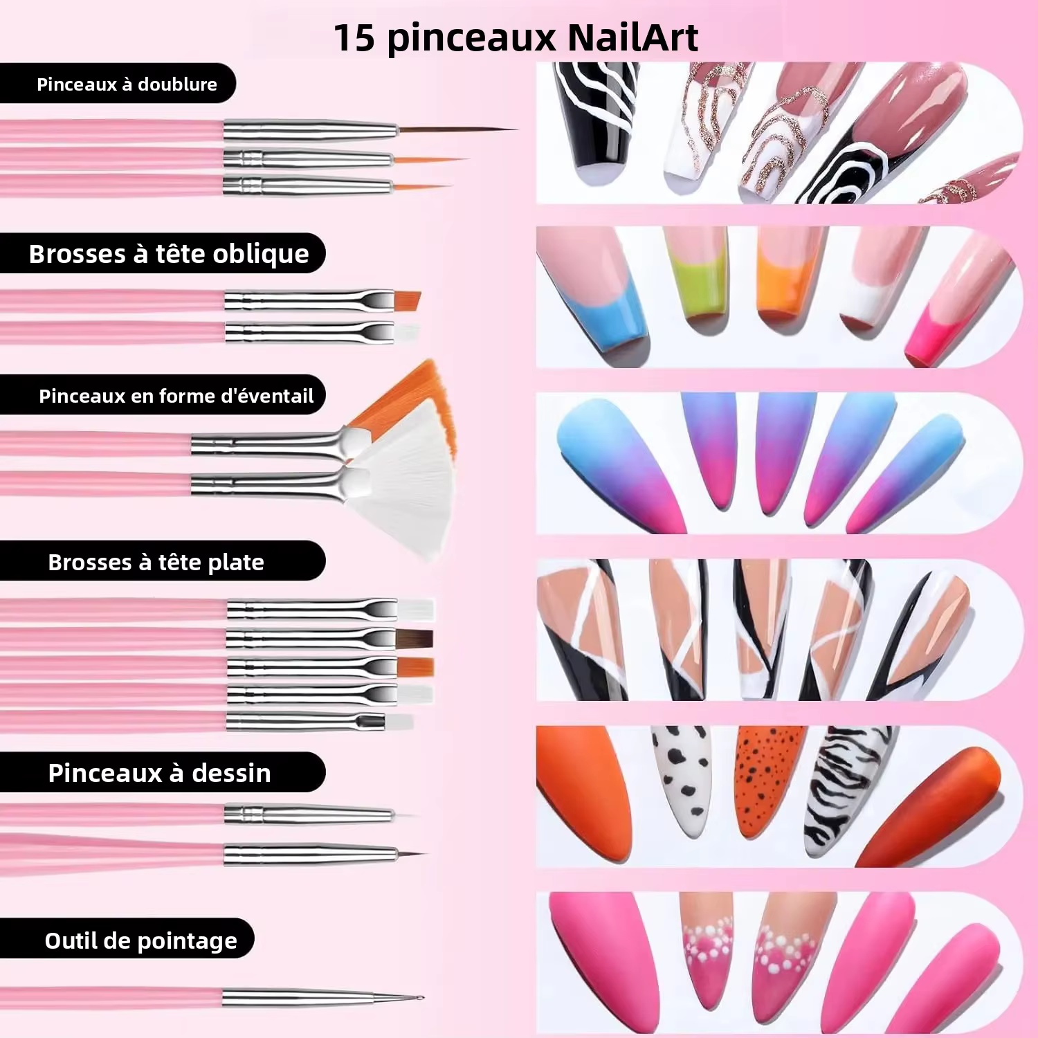 Kit complet d'outils pour ongles tout-en-un (30 pièces) – Essentiels de qualité salon pour l'art