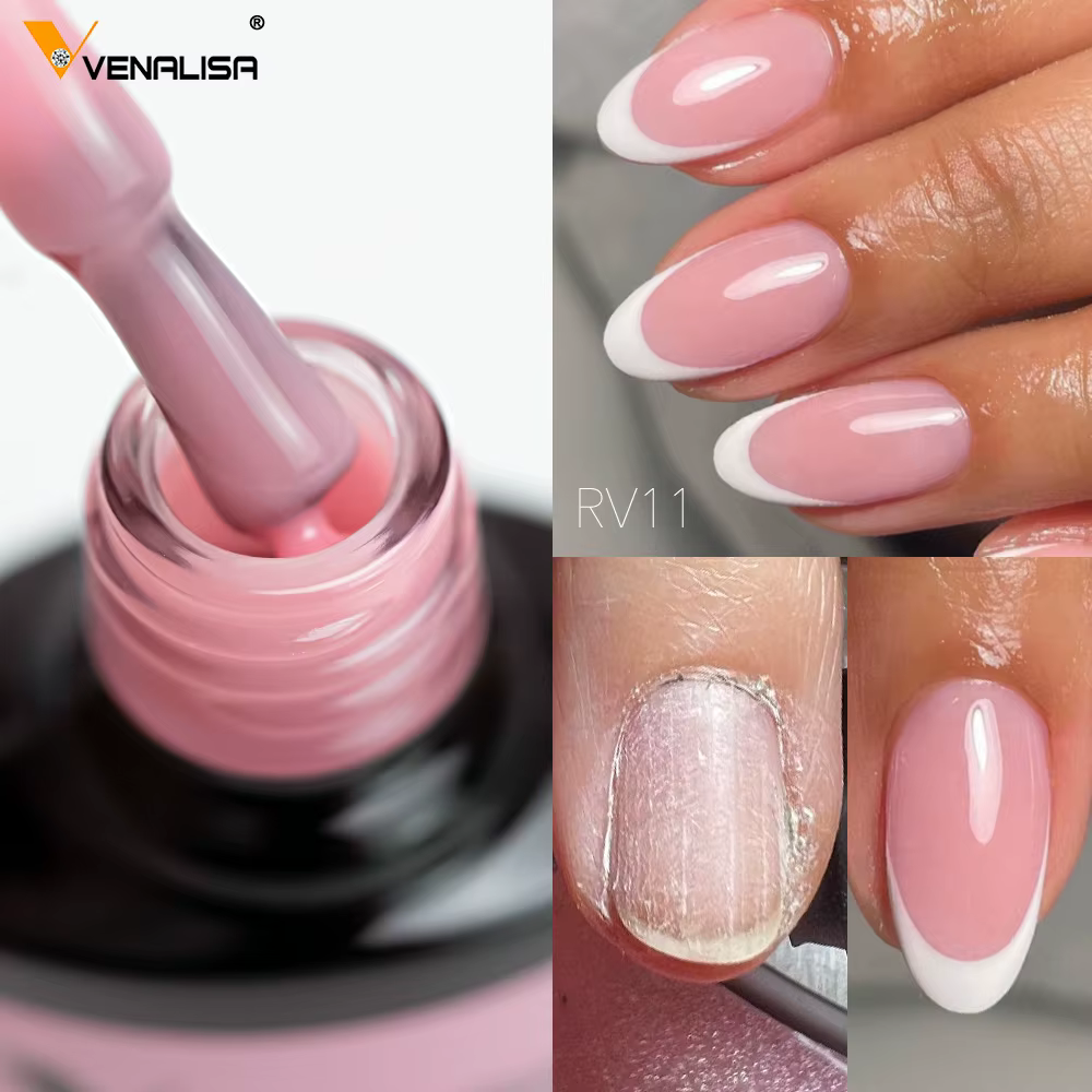 VENALISA couche de Base en caoutchouc couleur vernis à ongles Gel gelée Semi Transparent français