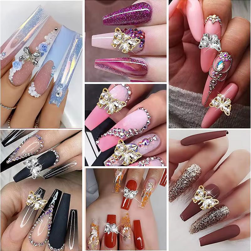 BORN PRETTY strass colle Gel miroir poudre à ongles avec brosse de revêtement d'ongle UV LED Transparent adhésif