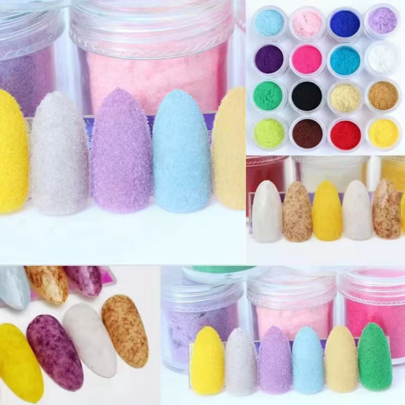 Poudre de velours pour ongles