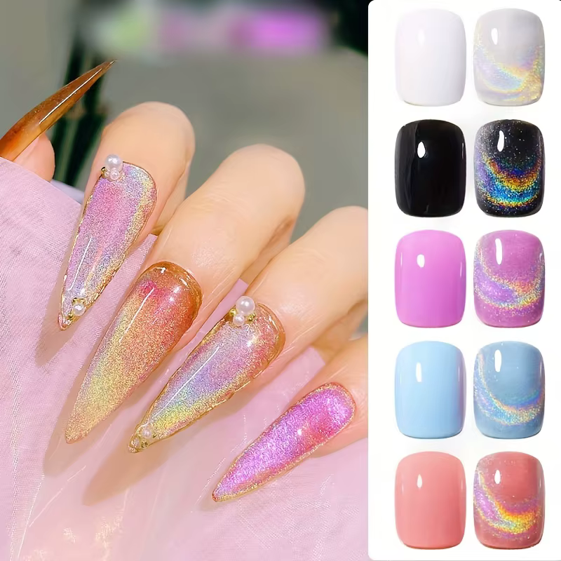 Vernis à ongles Gel magnétique œil de chat arc-en-ciel