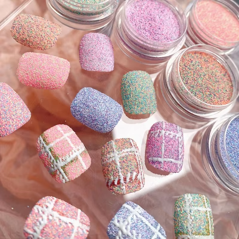 Poudre pour Nail Art en tissu de laine