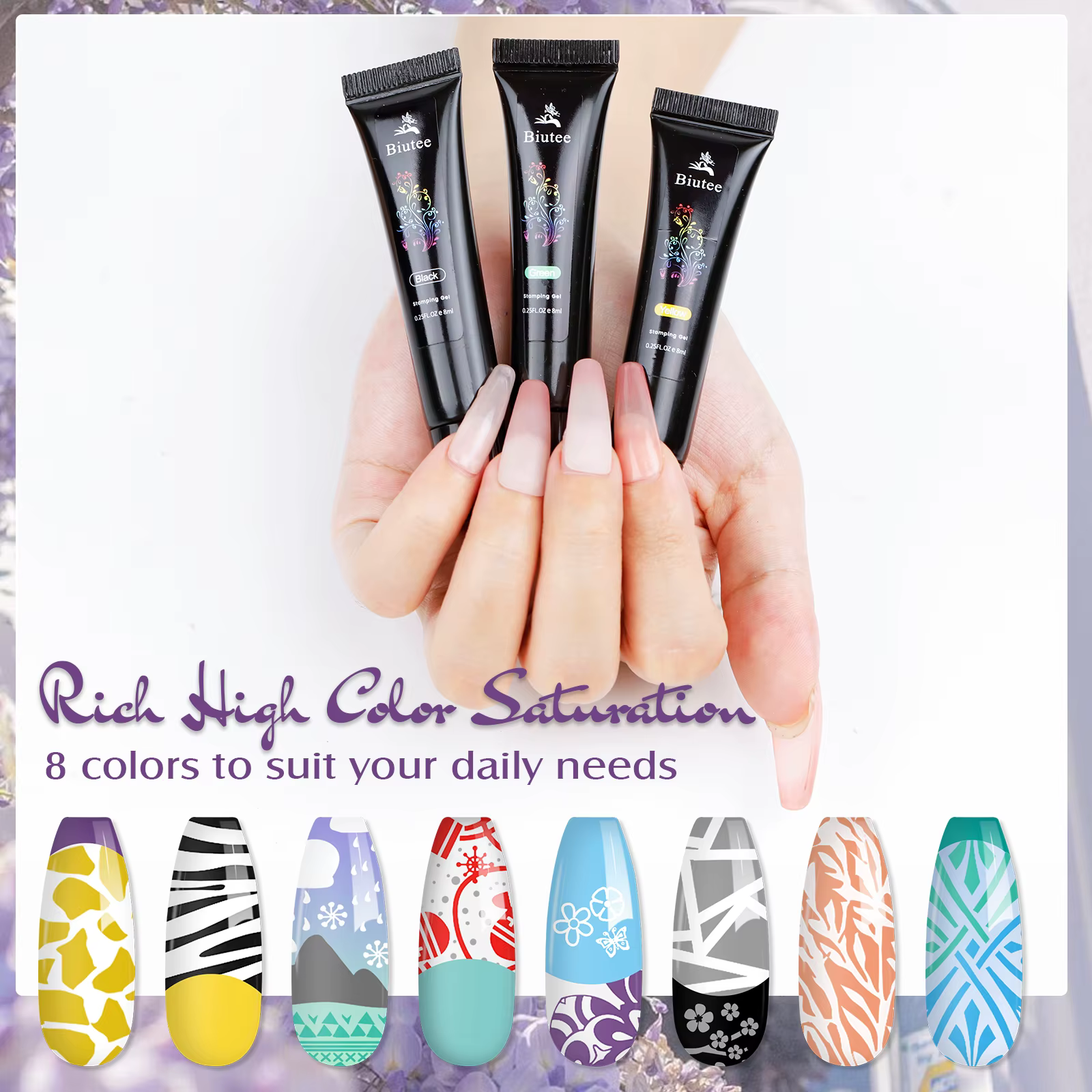 Biutee 2025 Nail Art estampage Gel débutant acrylique Kit d'ongles spécial polissage impression ongles conception Gel