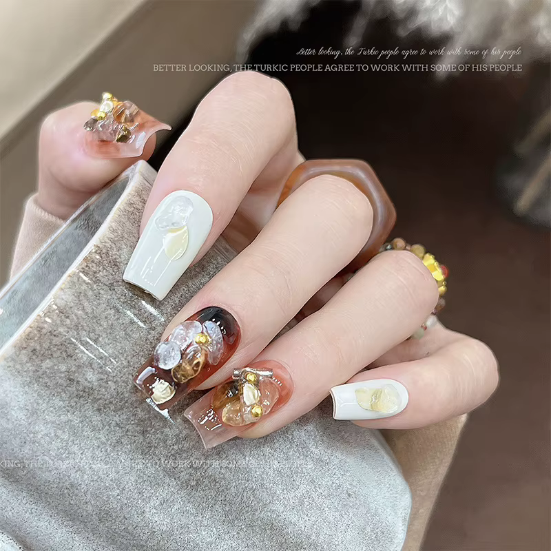 Accessoires pour ongles en pierre de cristal