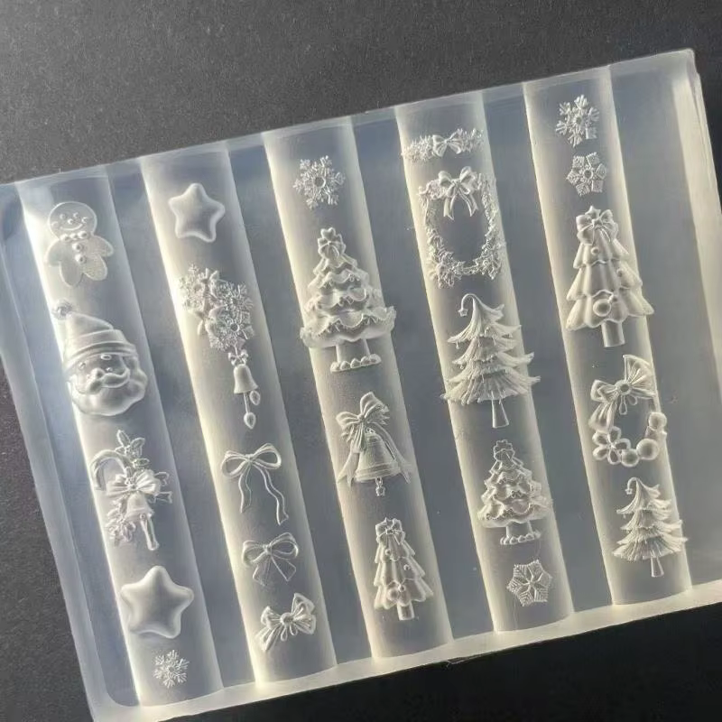 Outil de conception de manucure avec arbre de noël 3D