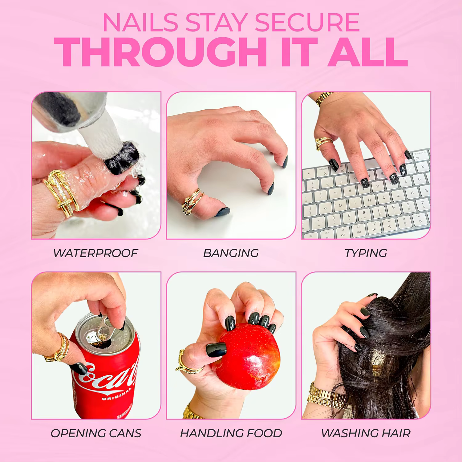 LOOLIFL – colle à ongles super résistante pour faux ongles, pointes d'ongles souples, séchage rapide, adaptée aux débutants en nail art, adhésif longue durée