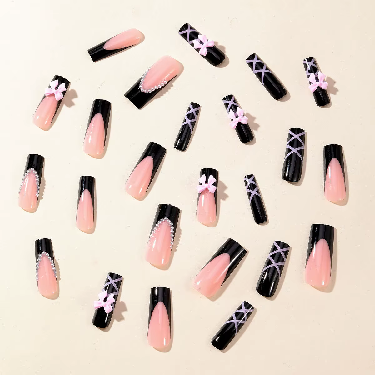 Faux ongles longs pour tuyau d'eau