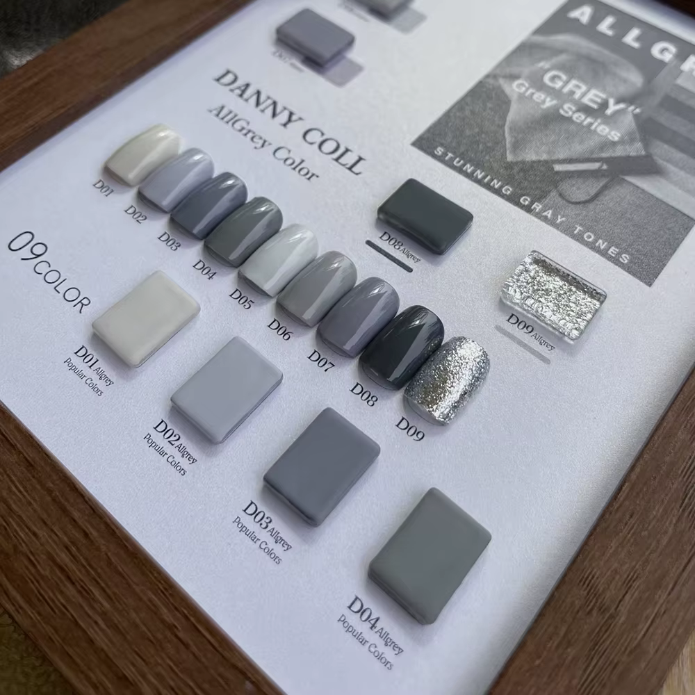 Verhéritage à Ongles Gel Gris avec Carte de Document