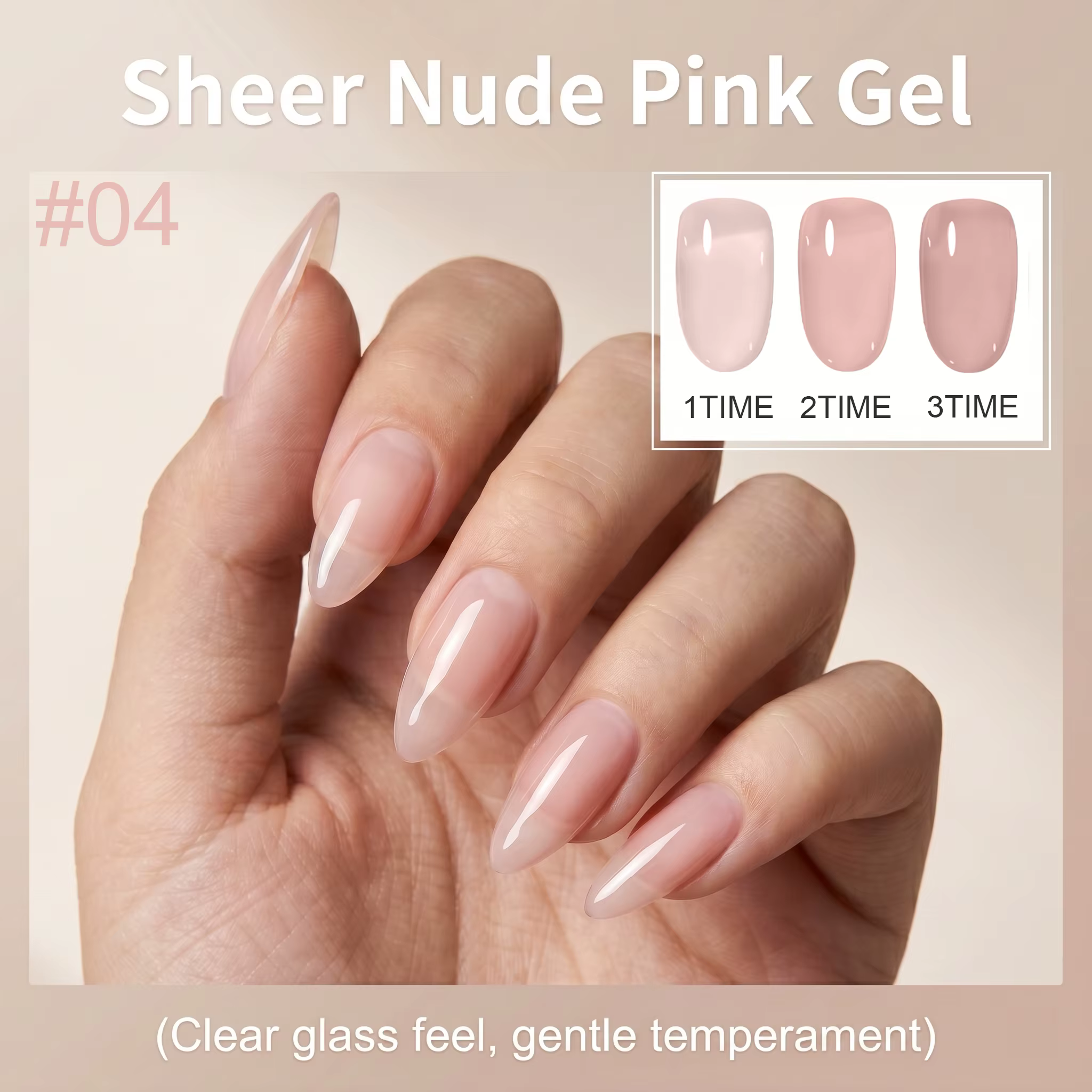 Gel UV rose nude Hassleless 15 ml