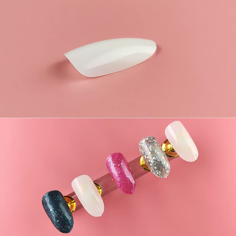 B10 faux ongles de couleur blanche