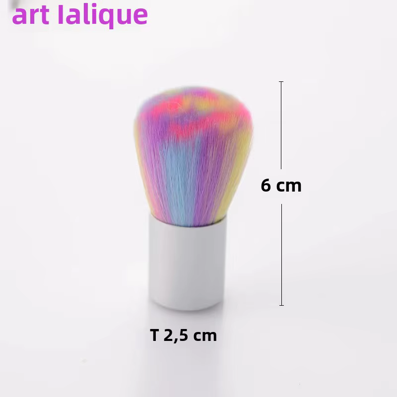 Brosse de nettoyage d'ongles douce rose arc-en-ciel