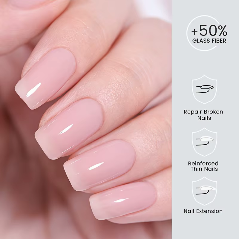 Gel de construction rapide en fibre de verre 15g pour ongles abîmés