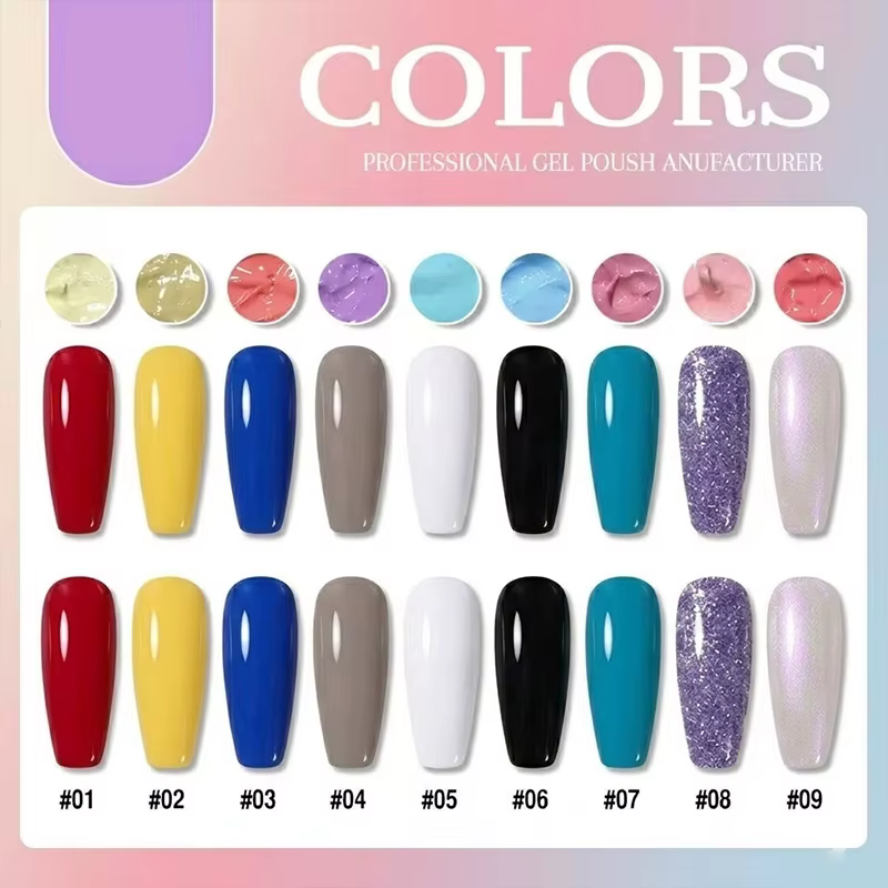 Gel vernis à ongles série bleue 9 couleurs