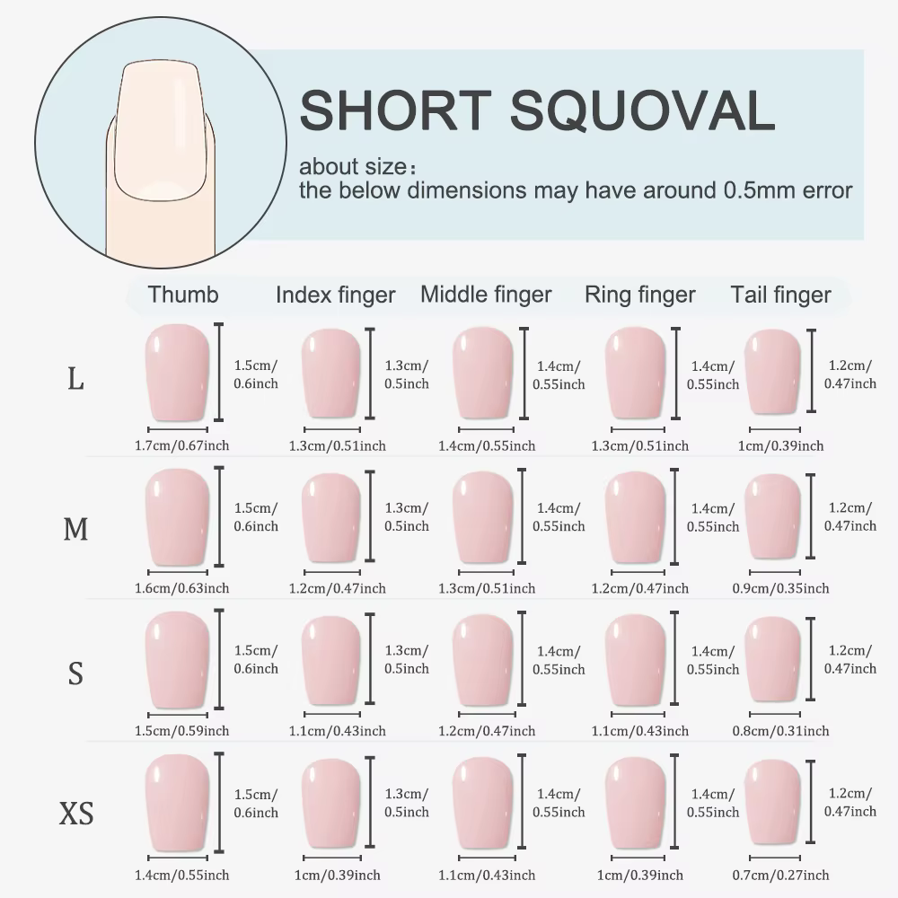 10 faux ongles faits main rose cerisier