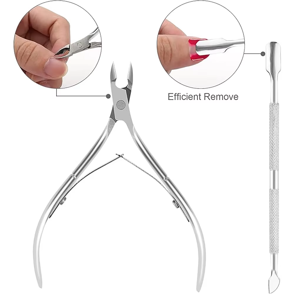 Pince à épiler pour cuticules d'ongles