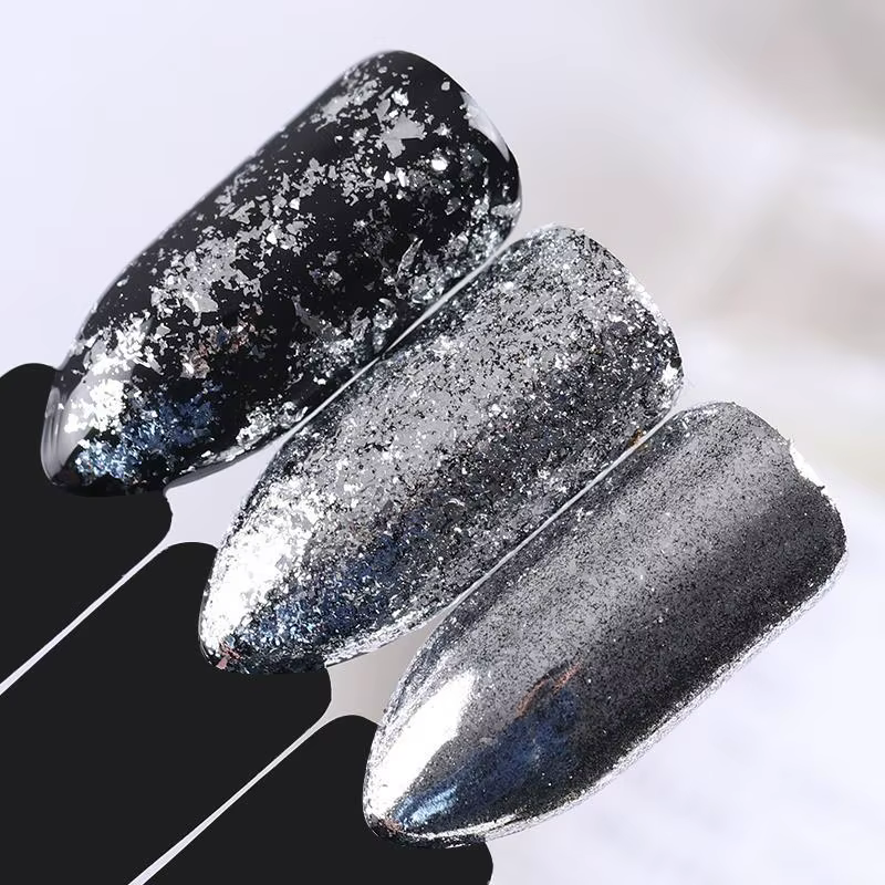 Paillettes en aluminium pour ongles