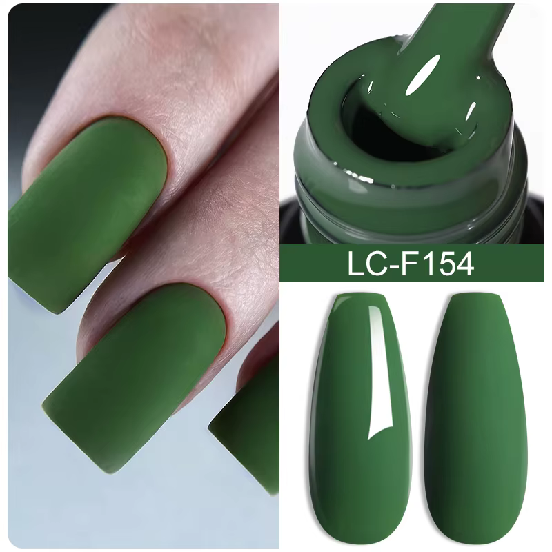 LILYCUTE gris foncé mat couleur série Gel vernis à ongles hiver longue durée couverture complète manucure tremper