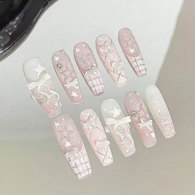 Faux ongles à presser faits main