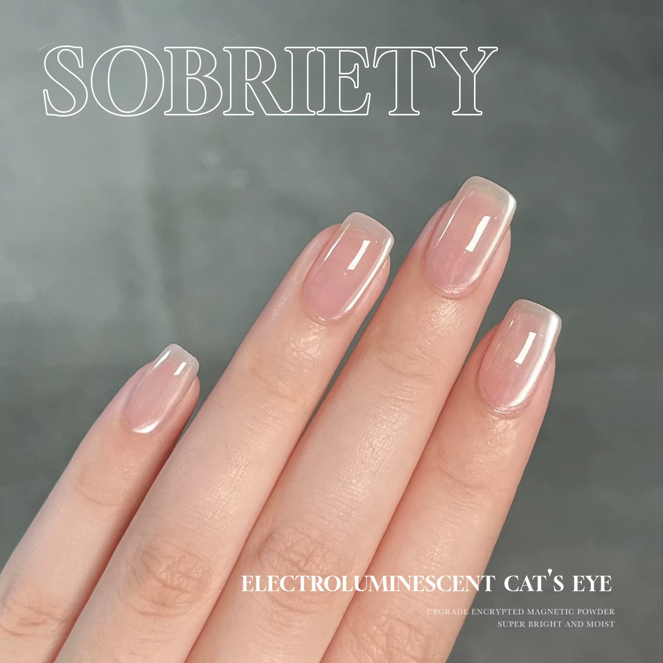 MIANEL 10ML 2026 Nouveau Gel Polish Électrique Polyvalent Effet Œil de Chat - Gel Magnétique Super Scintillant Blanc Porcelaine Perles de Verre
