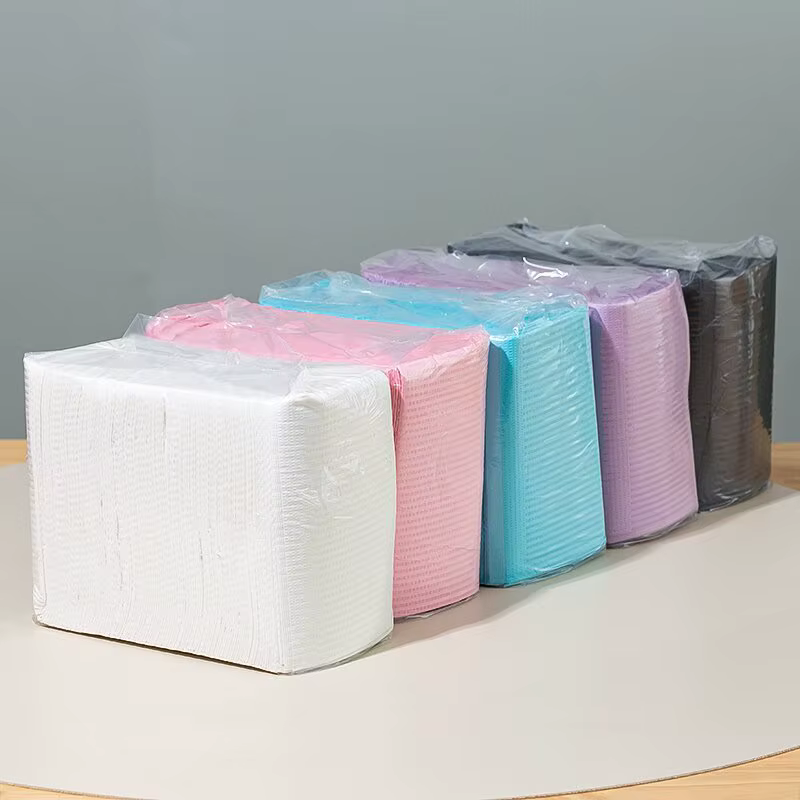 Tapis de table de manucure double couleur sans poussière