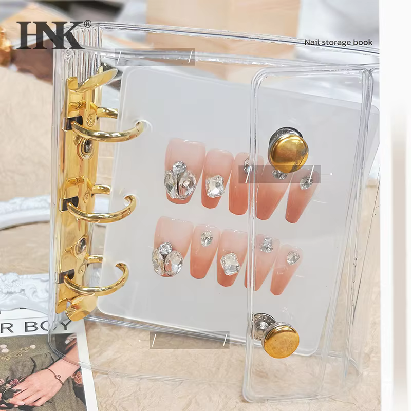 Livre de rangement pour pièces d'art des ongles