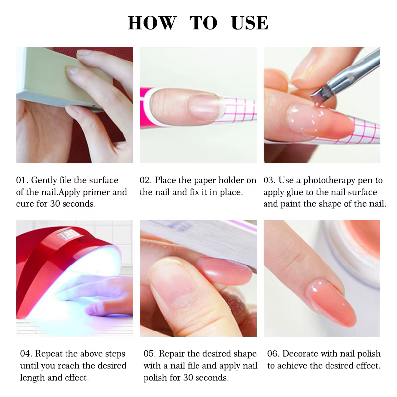 Gel acrylique liquide rose moyen