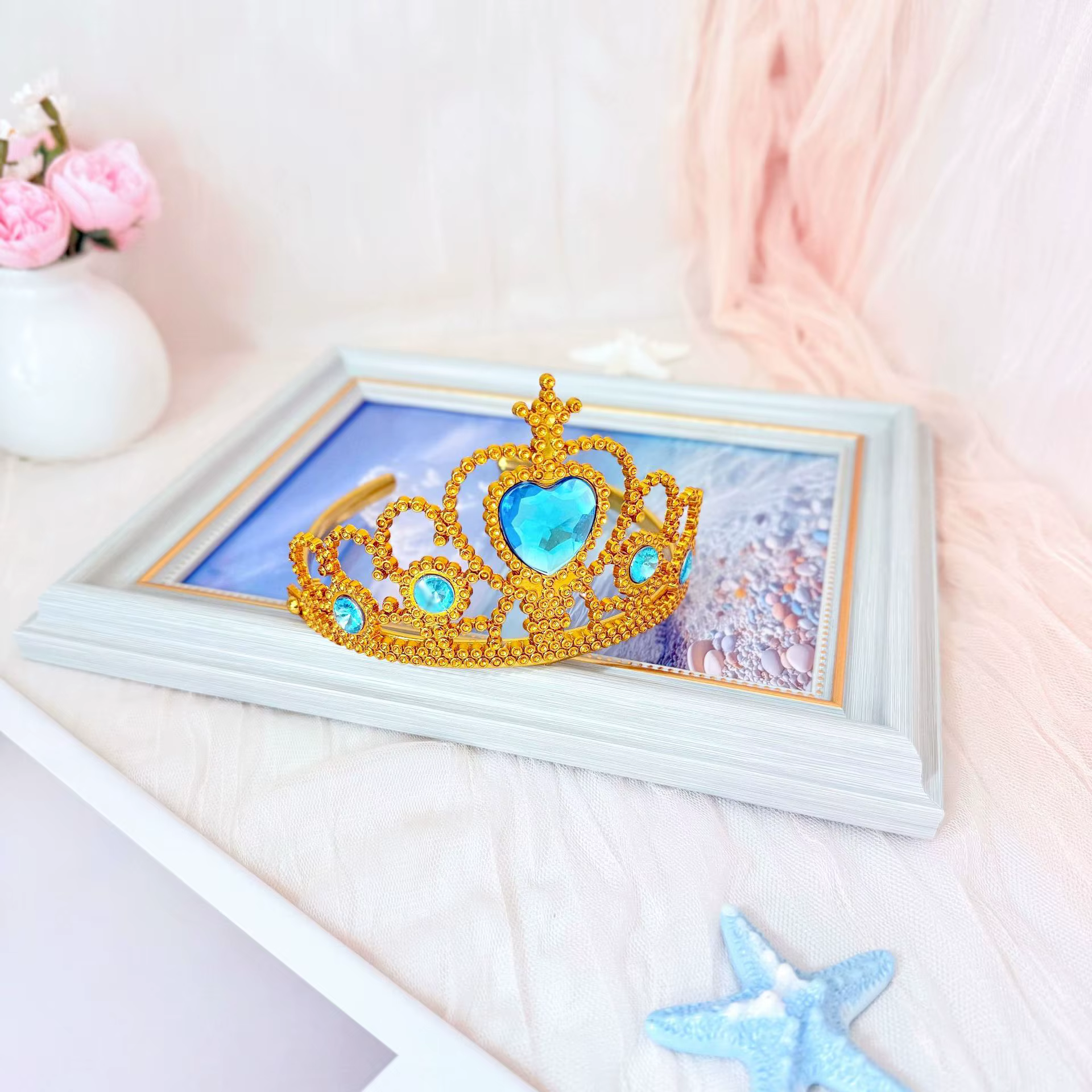 Enfants roi couronne reine bandeau filles cheveux accessoires dessin animé enfants congelé princesse vêtements accessoires bandeau pour enfants