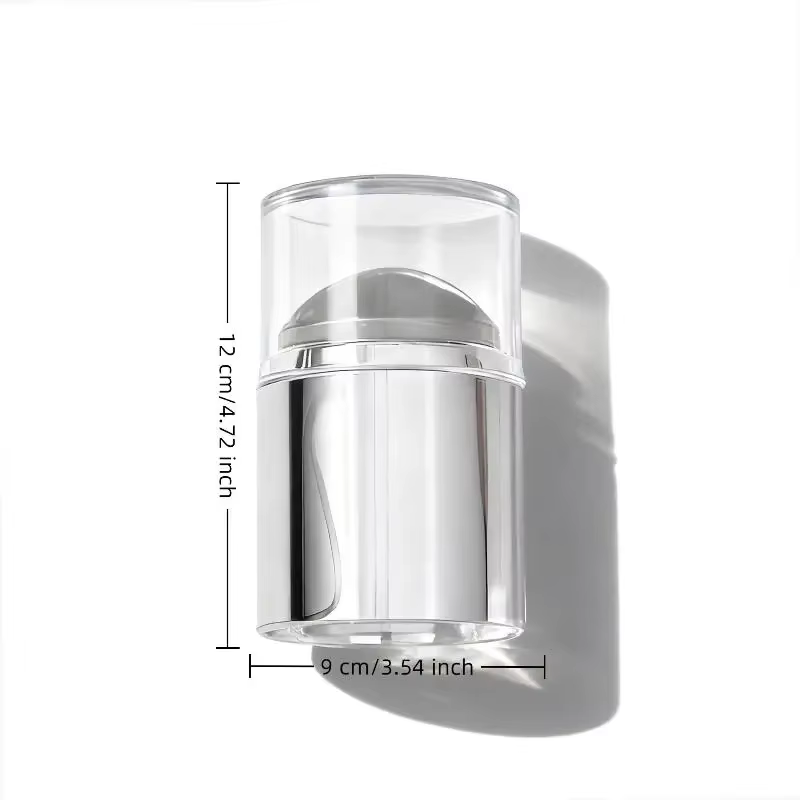 Mini sceau à ongles Transparent avec grattoir