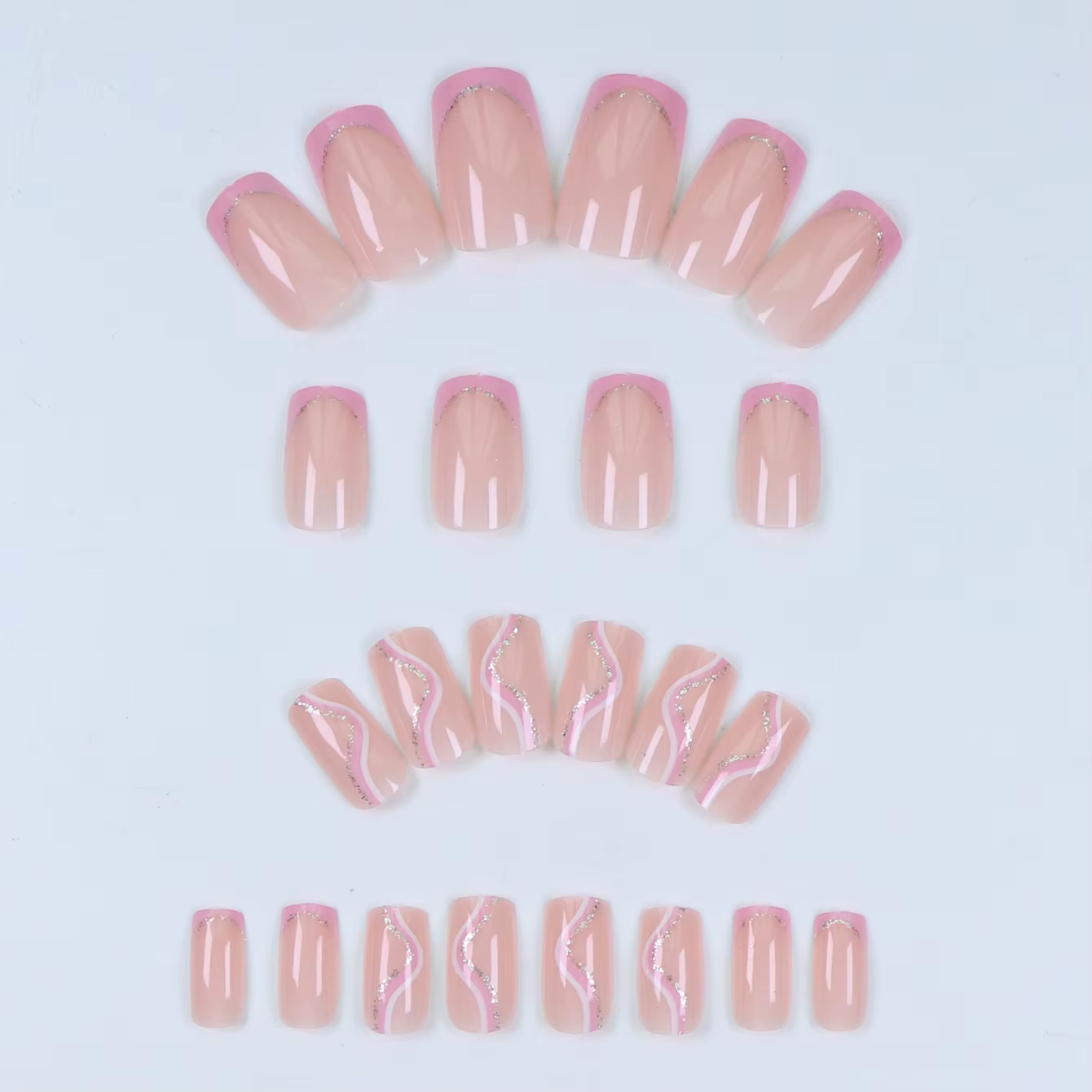Améliorez instantané votre look avec 24 pièces-ensemble de faux ongles à couverture complète