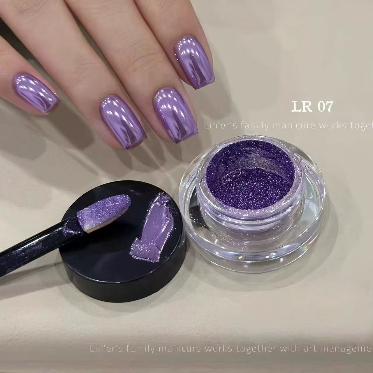 Poudre miroir magique pour ongles
