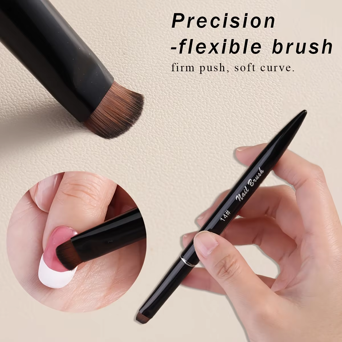 Brosse à ongles française avec tête