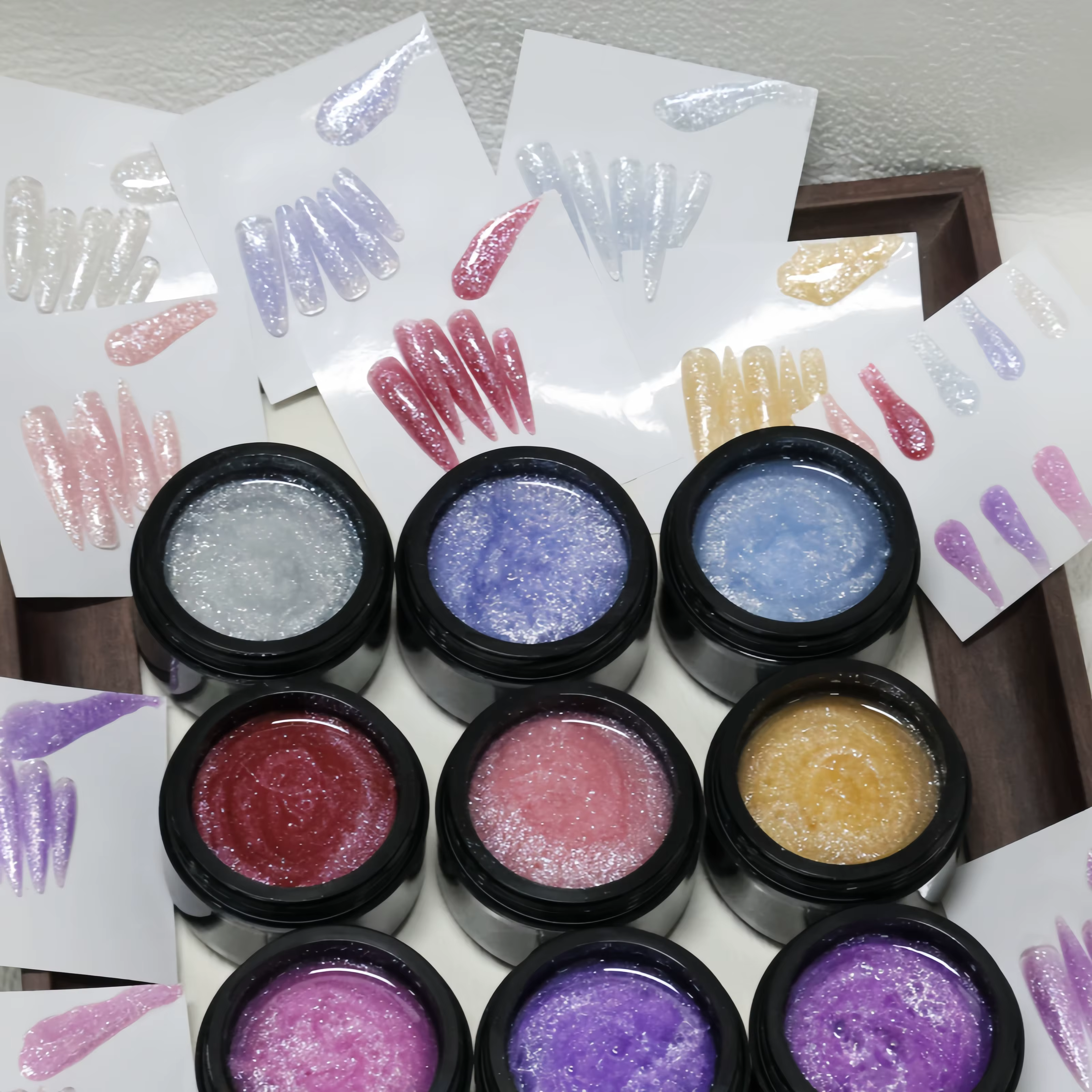 MSHARE Gel de construction à paillettes 50ml sans TPO