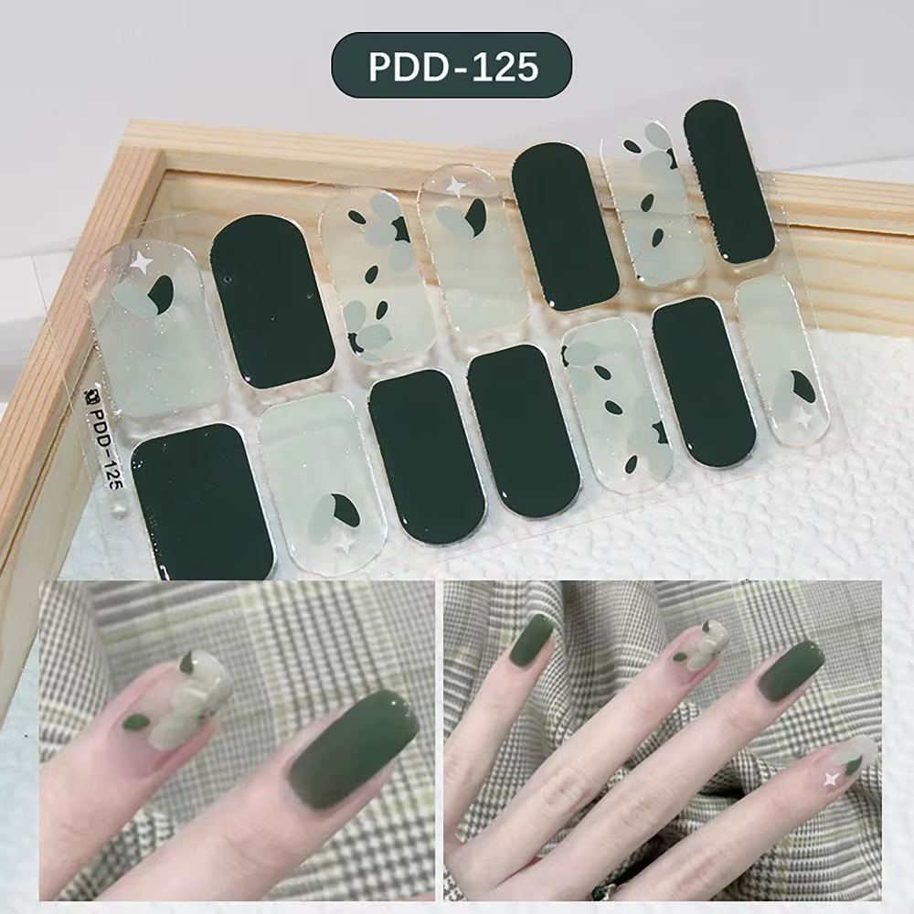 Autocollants pour Ongles en Gel Semi-durci
