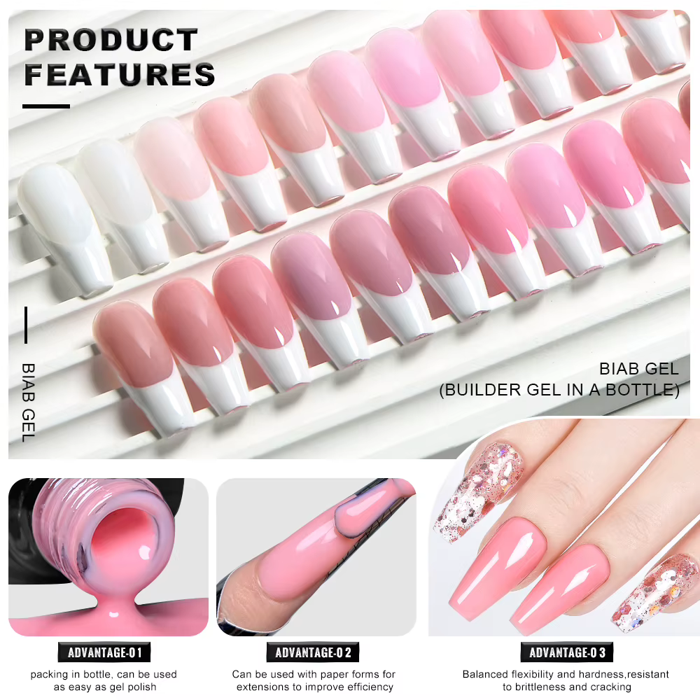 Gel BIAB en flacon sans HEMA ni TPO