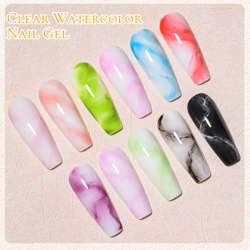 Vernis fonctionnel à effet d'épandage de fleurs de Gel fleuri pour ongles