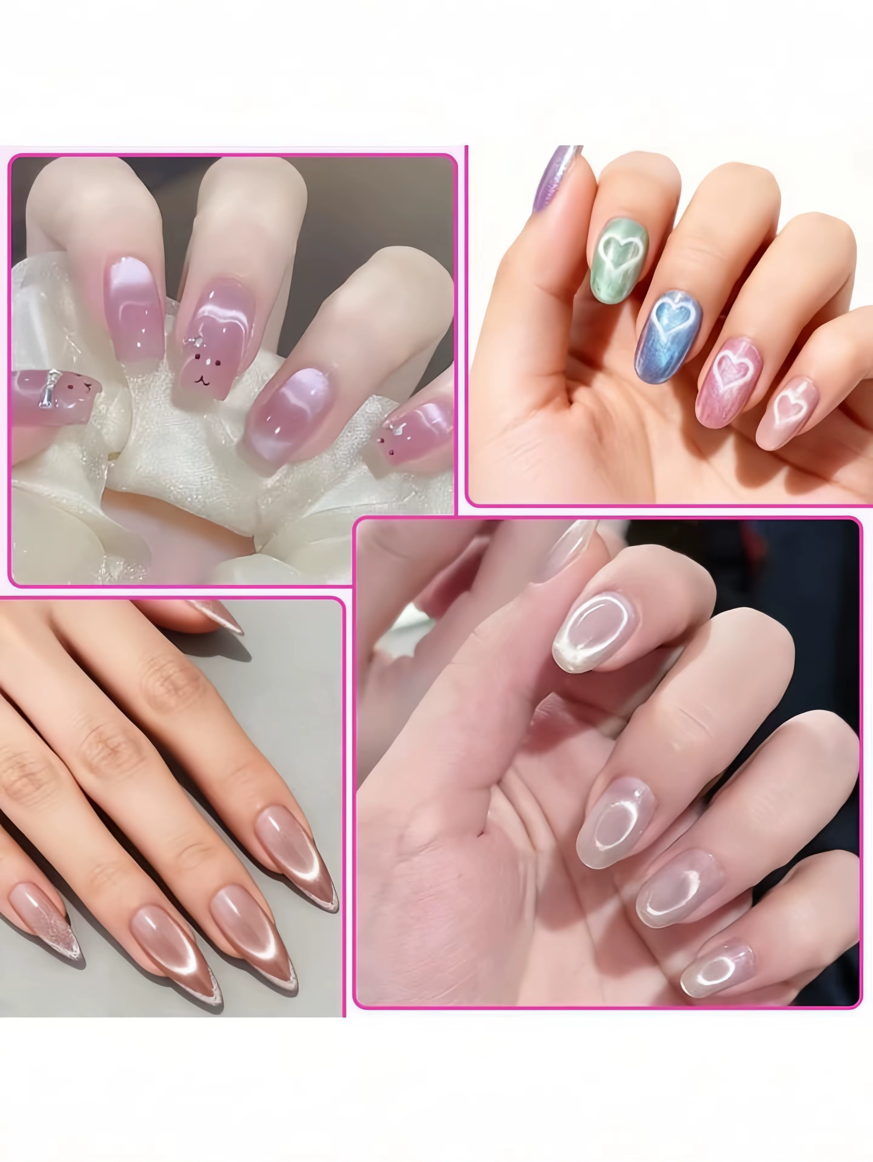 Kit d'outils et accessoires de manucure pour vernis gel à effet magnétique œil de chat