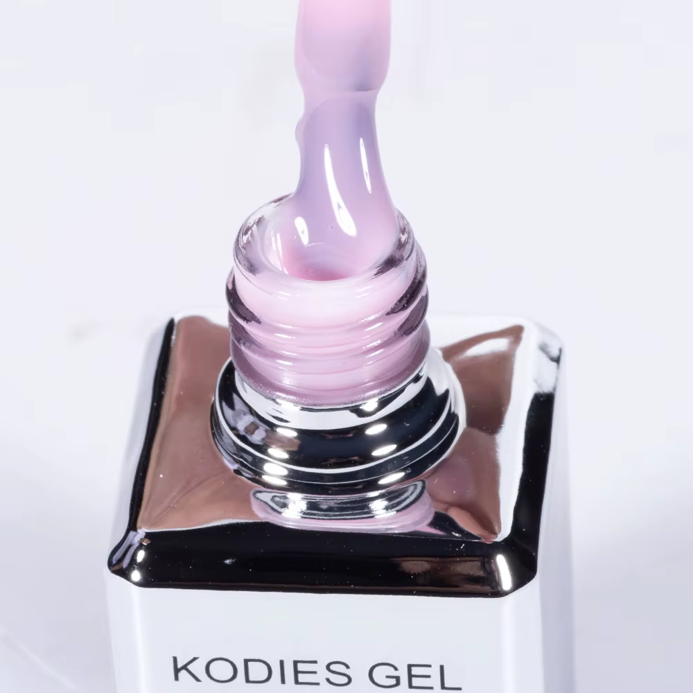 KODIES GEL rose glace caoutchouc Base Gel vernis à ongles Structure translucide Camouflage Gel