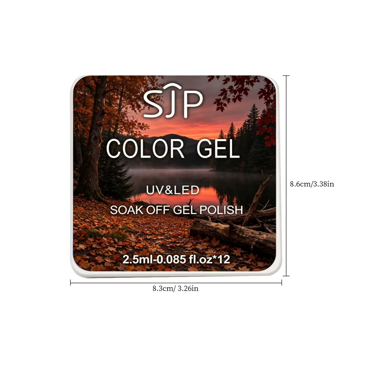 Gel solide pour soins des ongles arc-en-ciel 12 couleurs