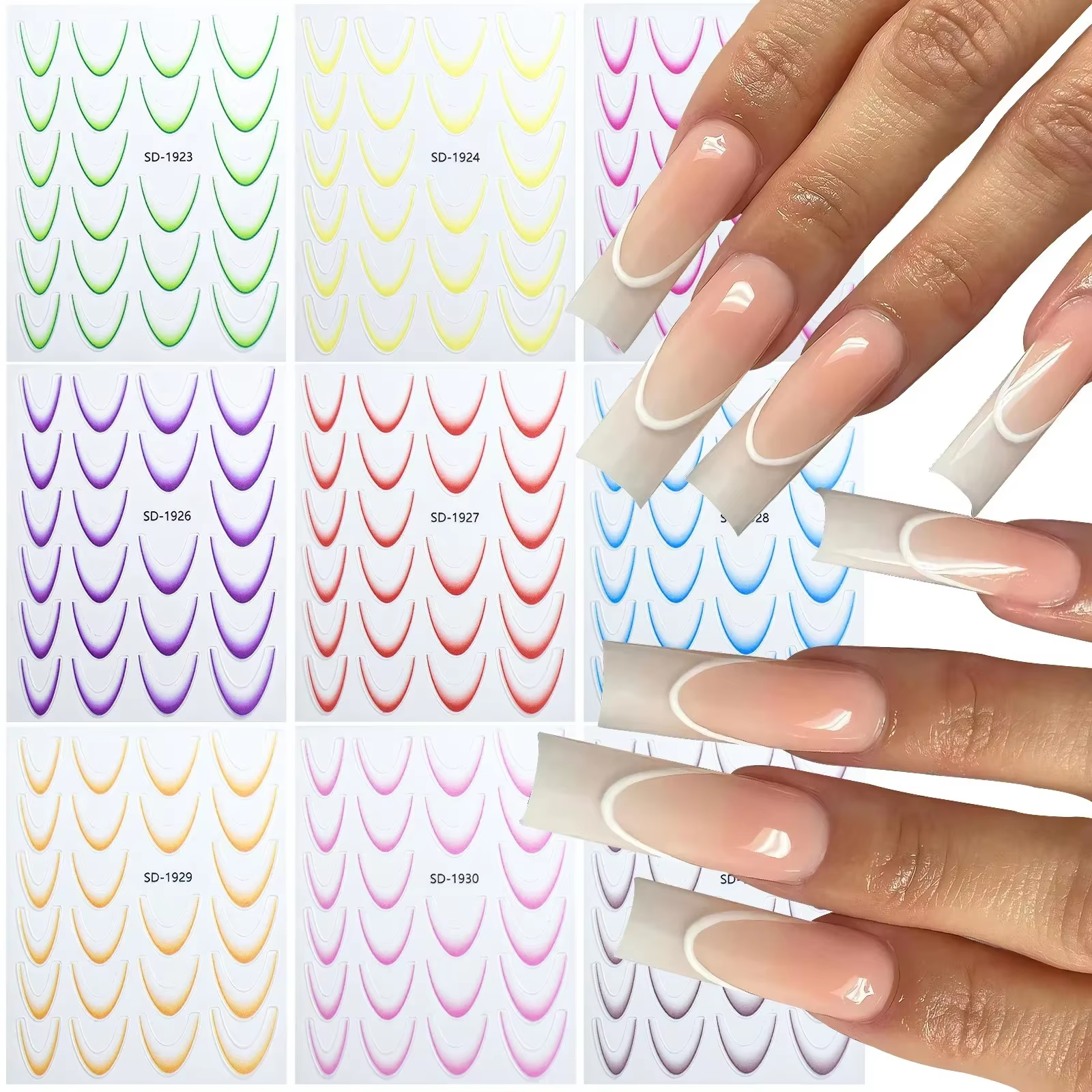 Autocollants de manucure pour Nail Art