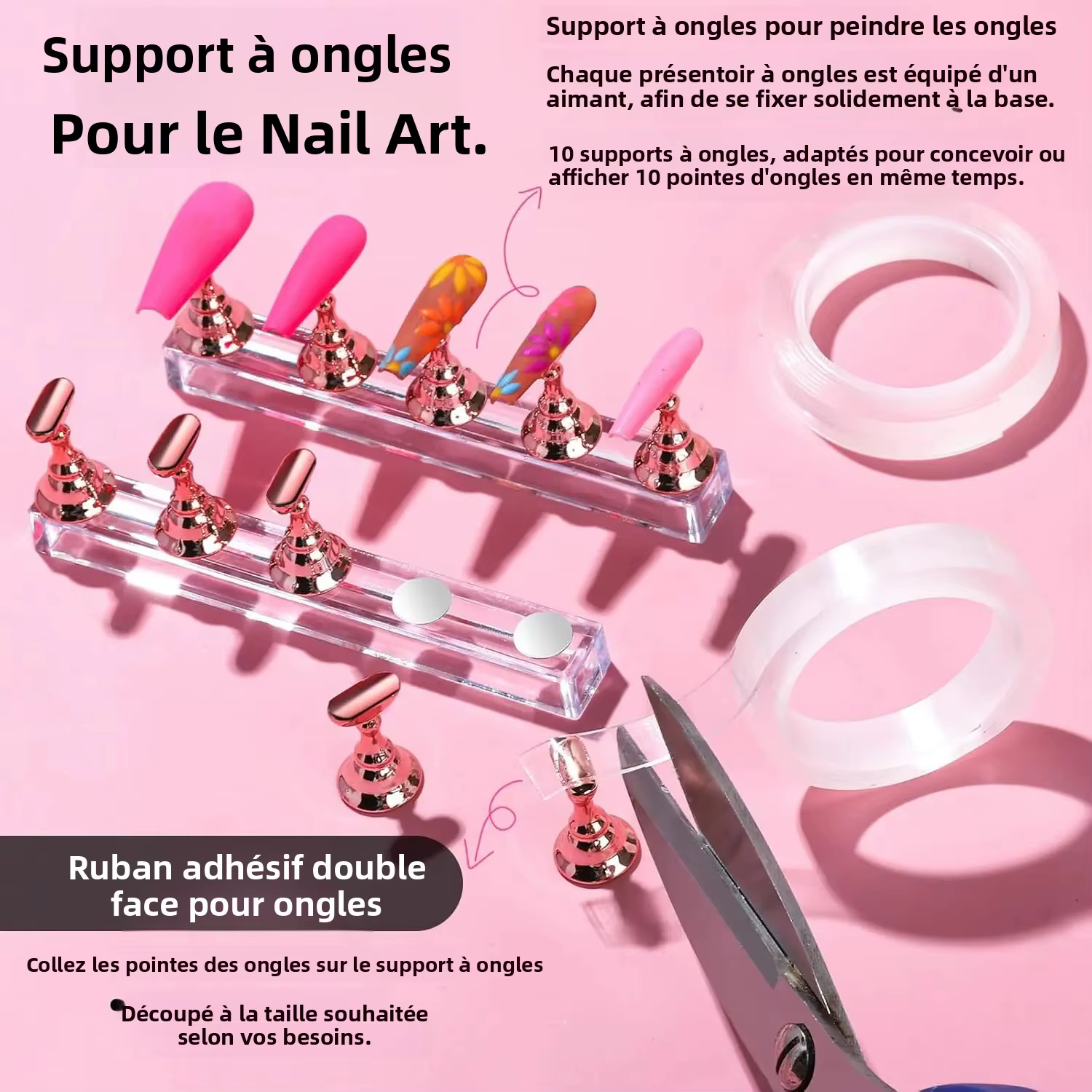 Kit professionnel de nail art : complet avec pinceaux