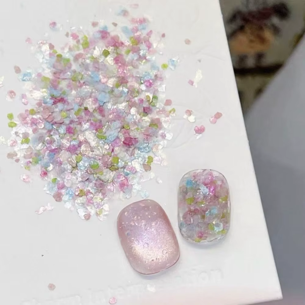 1 Boîte de Décorations pour Ongles Colorées