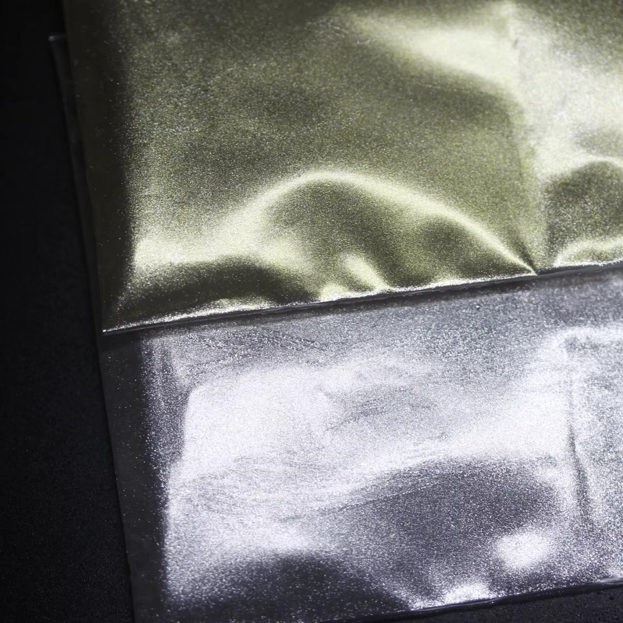 Pigment nacré en gros de la série Ray Shine argenté et doré pour la décoration d'ongles