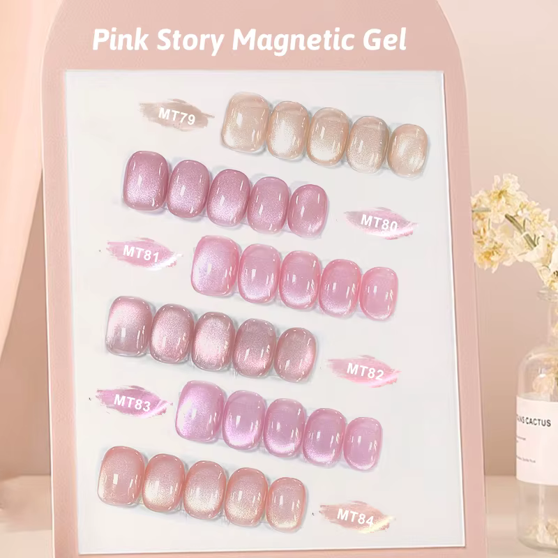 Pink Story Cat – vernis à ongles Gel magnétique