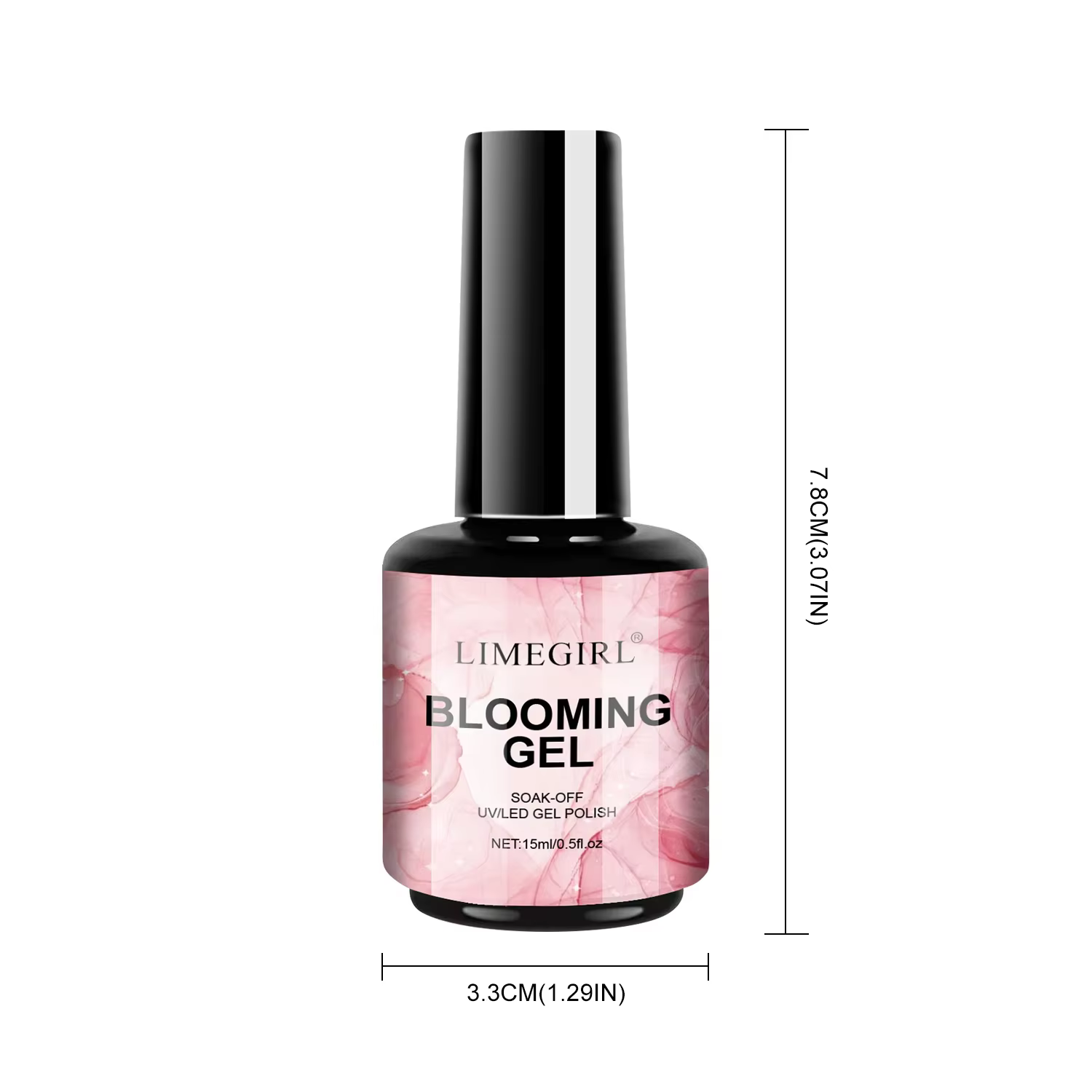 LIMEGIRL 15ML Gel floraison des ongles UV trempage propagation fleur de marbre effet d'épandage fonctionnel Nail Art