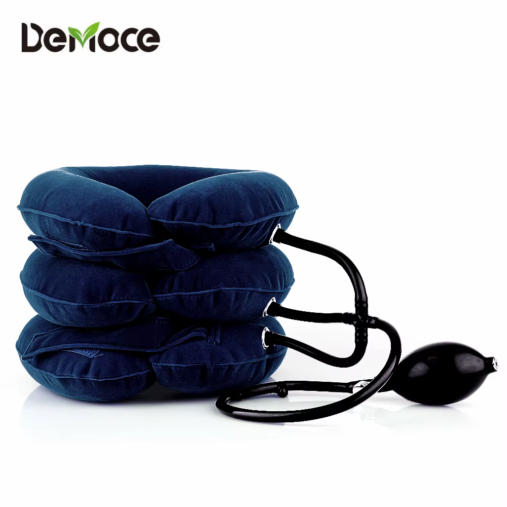 Dispositif de Correction médicale de Traction cervicale, Support Cervical, correcteur de Posture, civière de cou, collier gonflable de Relaxation