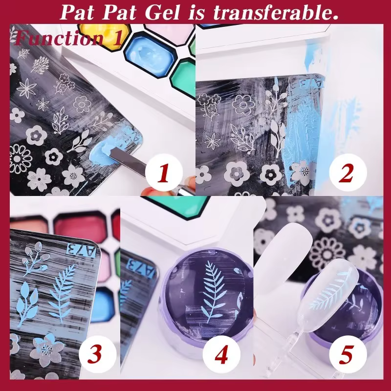 9 grille dégradé peinture Gel Palette Ombre tapotement Gel vernis à ongles décapant