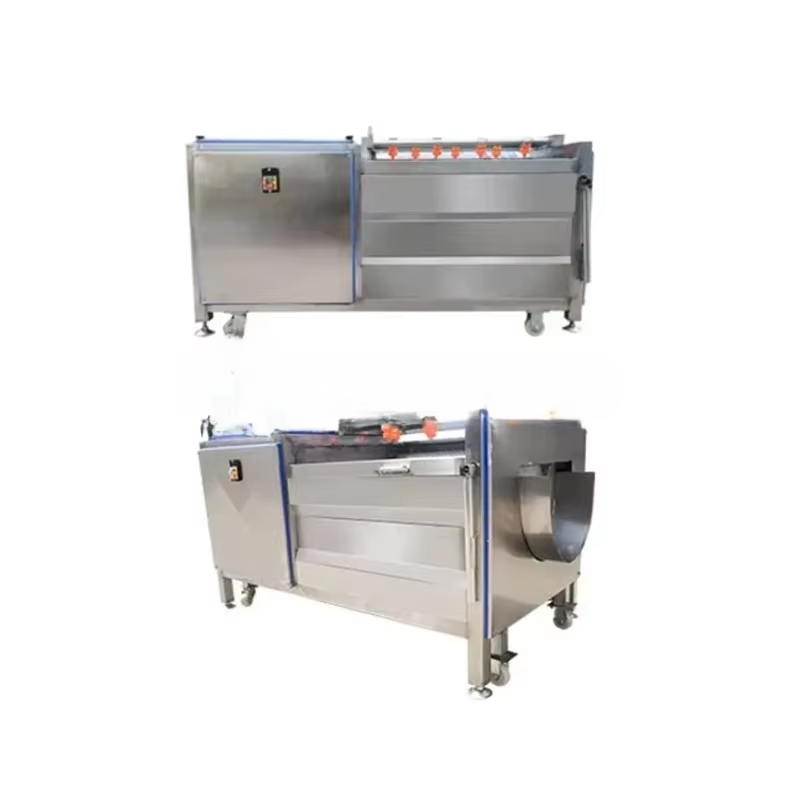 Machine de nettoyage et d'épluchage de rouleaux de cheveux de racine et de tubercule