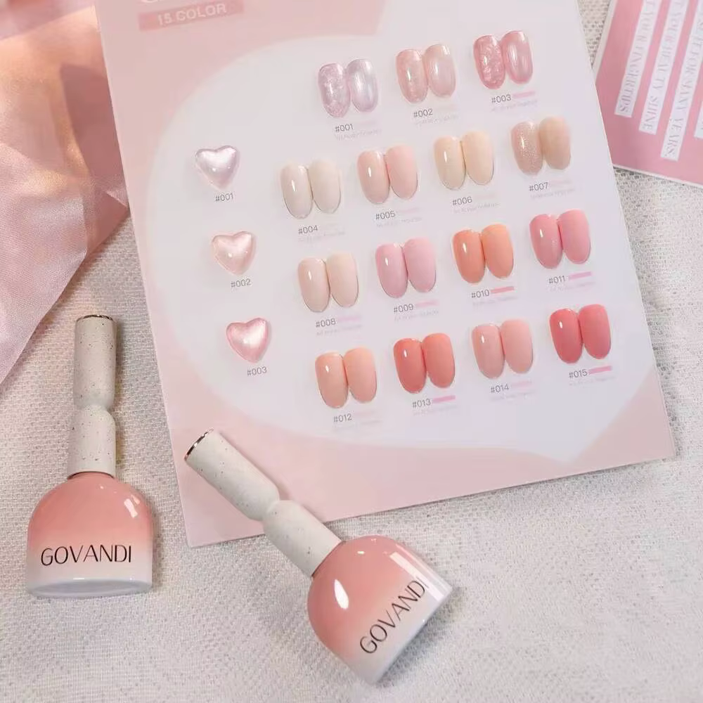 Nouveauté 15 couleurs Rose Chaud Pêche Gel Vernis à ongles UV Soak Off Gelpolish Nail Art Gel