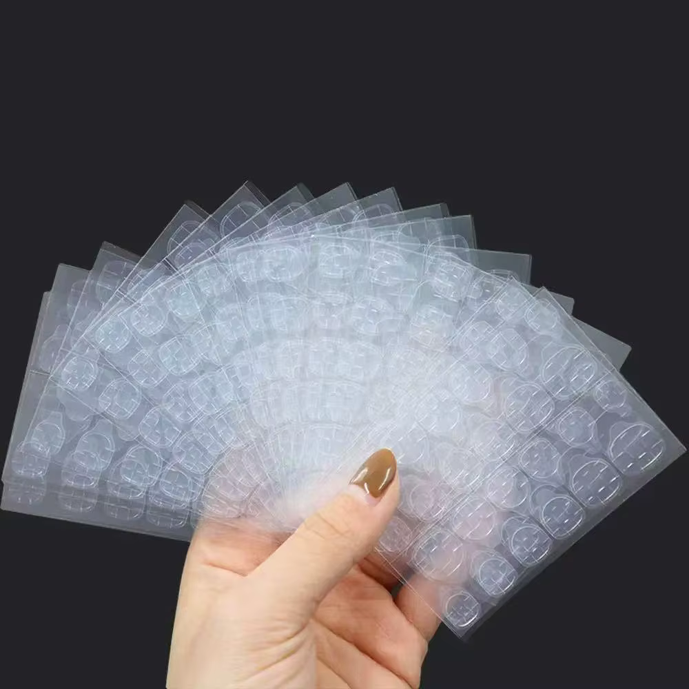 600 pièces Double face colle autocollant pour ongles onglets adhésifs imperméable respirant faux
